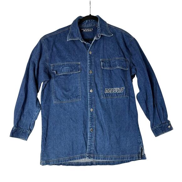 results jean Other - results jean mens Vintage Blue Denim Jean Jacket - Size Medium